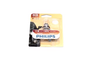 Лампа накаливания H3 12V 55W PK22s Premium blister (пр-во Philips). 12336PRB1