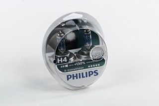 Лампа накаливания H4 12V 60/55W P43t-38  X-treme VISION +130% (пр-во Philips)