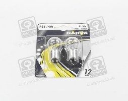 Лампа розжарювання P21/4W12V21/4WBAZ15D (вир-во Narva)