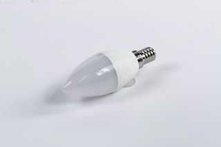 Світлодіодна лампа C37, 5W,4100k, 400lm, E14,220V <DECARO>. DEC-C37-E14-5w-2
