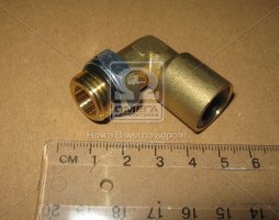 Соединитель аварийный резьбовой угловой 10x8 /M16X1.5 (латунь) (RIDER)