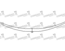 Рессора FRUEHAUF 1 лист. (пр-во Schomaecker)