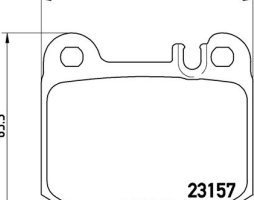 Колодка гальм. диск. MITSUBISHI L200 передн. (вир-во BREMBO)