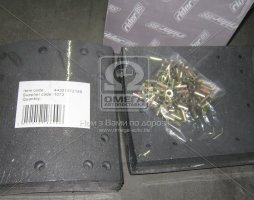 Накладка гальмівна (комплект на вісь) 419х219,2 1-й рем. ROR, TRAILOR (RIDER)