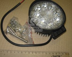 Фара LED круглая 24W, 8 ламп, 110*128мм, широкий луч 12/24V 6000K (ТМ JUBANA). 453701034