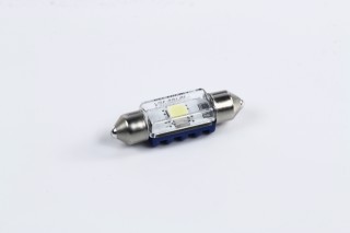 Лампа вспомогательного освещения T10,5x38 12V SV8.5-8 (10,5x38) BlueVision LED 6 000 K (пр-во Philips)