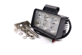 Фара LED прямокутна 18W, 6 ламп, 110 * 65 мм, вузький промінь <ДК>