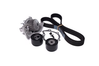 Водяний насос + комплект ременя 1.9D/2.0D CITROEN C5/PEUGEOT 206/BOXER (Вир-во Metelli)