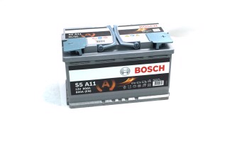 Аккумулятор   80Ah-12v BOSCH AGM (S5A11) (315x175x190),R,EN800. 0092S5A110