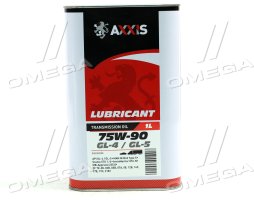 Олива трансміс. AXXIS 75W-90 GL-4/GL-5 (Каністра 1л)