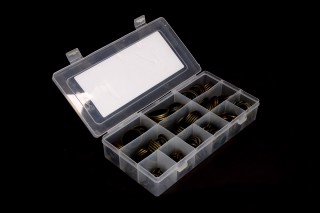 Набір шайб латунних з гумовими кільцями (245шт) (RIDER)