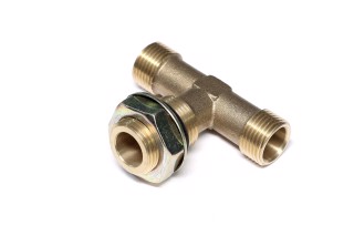 З'єднувач пневматичний різьбовий S30 Т-подібний з гайкою М18х1.5-М20х1.5-М18х1.5 (Дорожня карта)