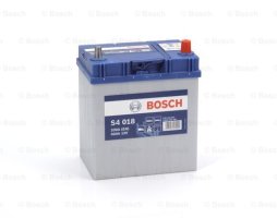 Аккумулятор тонкие клеммы 40Ah-12v BOSCH (S4018) (187x127x227) ,R,EN330 ( Азия) !КАТ. -20%