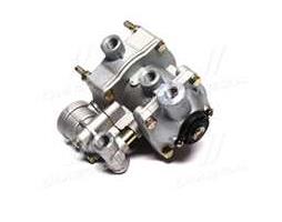 Клапан керування гальмами причепа з двопровідним приводом і клапаном обриву (ДК)