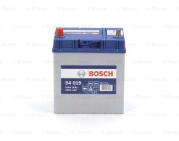Аккумулятор тонкие клеммы 40Ah-12v BOSCH (S4019) (187x127x227) ,L,EN330 (Азия) !КАТ. -10%