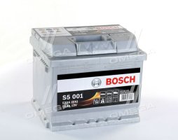 Аккумулятор   52Ah-12v BOSCH (S5001) (207x175x175),R,EN520 !КАТ. -15%. 0092S50010