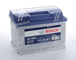 Аккумулятор   60Ah-12v BOSCH (S4004) (242x175x175),R,EN540 !КАТ. -15%. 0092S40040
