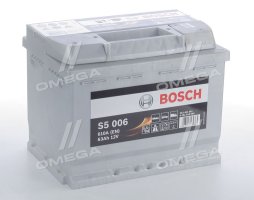 Аккумулятор   63Ah-12v BOSCH (S5006) (242x175x190),L,EN610 !КАТ. -15%. 0092S50060