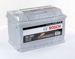 Аккумулятор   74Ah-12v BOSCH (S5007) (278x175x175),R,EN750 !КАТ. -15%