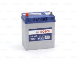 Аккумулятор тонкие клеммы 40Ah-12v BOSCH (S4019) (187x127x227) ,L,EN330 (Азия) !КАТ. -20%