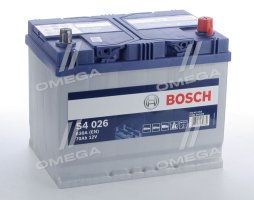 Акумулятор   70Ah-12v BOSCH (S4026) (261x175x220),R,EN630(Азия) !КАТ. -20%. 0092S40260