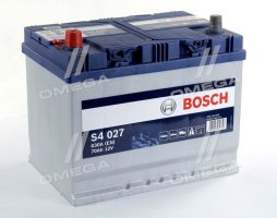 Аккумулятор   70Ah-12v BOSCH (S4027) (261x175x220),L,EN630(Азия) !КАТ. -20%. 0092S40270