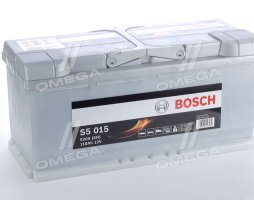 Аккумулятор  110Ah-12v BOSCH (S5015) (393x175x190),R,EN920 !КАТ. -20%