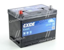 Акумулятор   70Ah-12v Exide EXCELL(266х172х223),L,EN540 !КАТ. -10%. EB705
