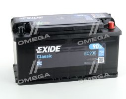 Аккумулятор   90Ah-12v Exide CLASSIC(353х175х190),R,EN720 !КАТ. -10%. EC900