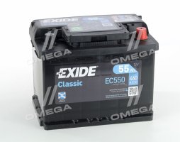 Аккумулятор   55Ah-12v Exide CLASSIC(242х175х190),R,EN460 !КАТ. -15%. EC550