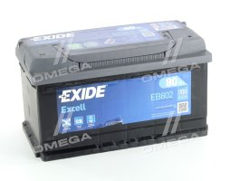Аккумулятор   80Ah-12v Exide EXCELL(315х175х175),R,EN700 !КАТ. -15%. EB802