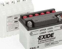 Аккумулятор    4Ah-12v Exide (EB4L-B) (120х70х92) R, EN50 !КАТ. -20%                                