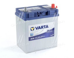 Аккумулятор   40Ah-12v VARTA BD(A14) (187х127х227),R,EN330 тонк.клеммы !КАТ. -15%. 540 126 033