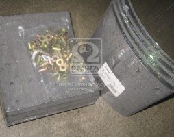 Накладка гальмівна (комплект на вісь) CERAMIC станд. 180x220x17.5/10.5 BPW, KASSBOHRER, SAF (RIDER)