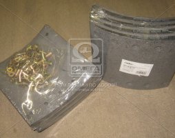 Накладка тормозной колодки 1-й ремонтный размер, комплект на ось CERAMIC 420х200 BPW, DAF SB, SAF (RIDER)