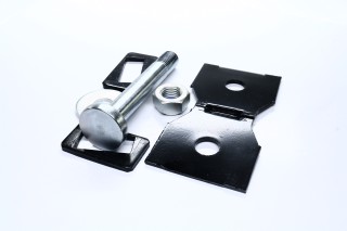 Болт М30*3,5*200*62 рессоры BPW в сб. (гайка, пластины) (пр-во Sampa)