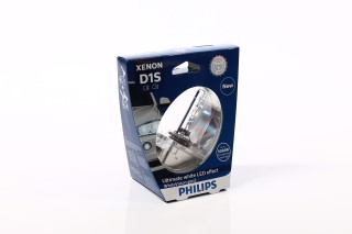 Лампа ксеноновая D1S 85V 35W P32d-3 WhiteVision gen2 5000K (пр-во Philips). 85415WHV2S1