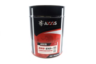 Антифриз <AXXIS> RED концентрат G12+ (-80C) красный (Канистра 20л/22,4кг)