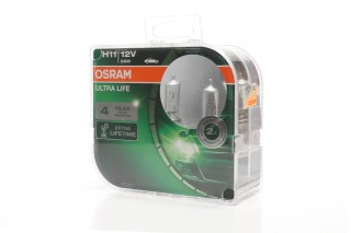 Лампа фарна H11 12V 55W PGJ19-2 ULTRA LIFE (компл.) (вир-во OSRAM)