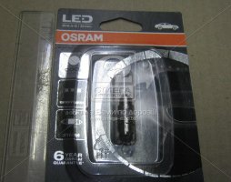 Лампа светодиодная C5W 6000K 12V 1W SV8,5-8 LEDriving Premium (31mm) (пр-во OSRAM). 6497CW-01B