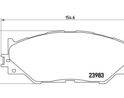 Колодка гальм. диск. VW T5 (7HB, 7HJ, 7HM) передн. (вир-во BREMBO)