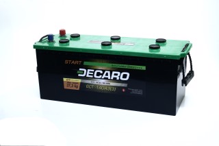Аккумулятор  140Ah-12v DECARO START(513х189х217), L,EN900. 6СТ-140 АЗ (3) S