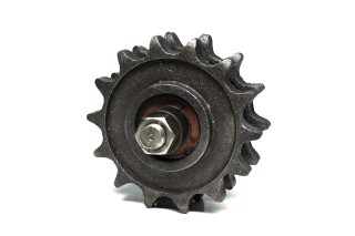 Звездочка Z=14 (t=25,4) натяжная двойная с осью ПРТ-7 ПРТ-10 (пр-во Украина)