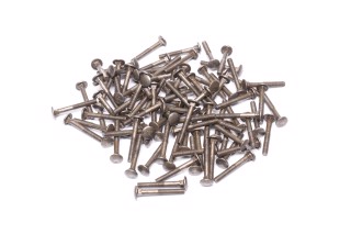 Болт М6х45х1,0 полукруглый с кв.подголов. (1кг = 1 комп) DIN 603 ЦБ (пр-во Украина)