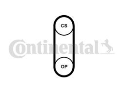 Ремінь ГРМ SKODA OCTAVIA II (1Z3) 1.6 TDI 06/09-04/13 (Вир-во Contitech)