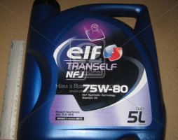 Масло трансмисс. ELF Tranself  NFJ 75W-80 (Канистра 5л). 213874