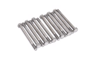 Болт М10х120х1,5 шестигранний (1кг = 1 компл) 5,8 DIN 933 (повне різьблення) оцинк. білий