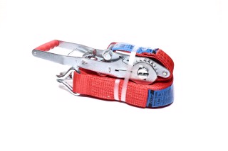 Стяжка вантажу, 5t. 50mm.x10m. (0.5 + 9.5) подовжена ручка <RIDER>