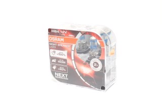 Лампа фарна HB4 12V 51W P22d NIGHT BREAKER LASER next generation (+150) компл (вир-во OSRAM)