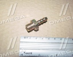 З'єднувач пневматичний d8 різьбовий-ялинка прямий М12х1.5 сталь (RIDER)